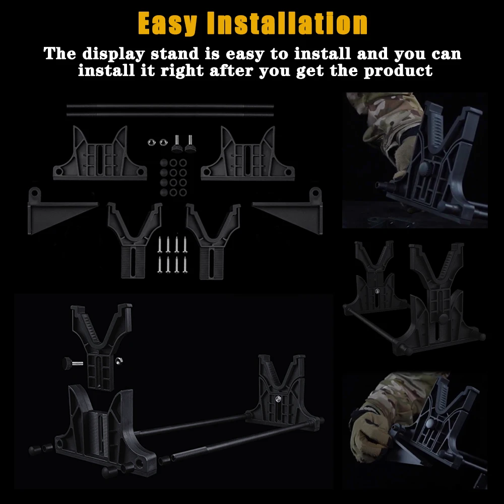 Hunting Airsoft Display Stand for Gun Protection, Cleaning, Maintenance Decorative & Exhibition/Tactical Rifles Placing Bracket