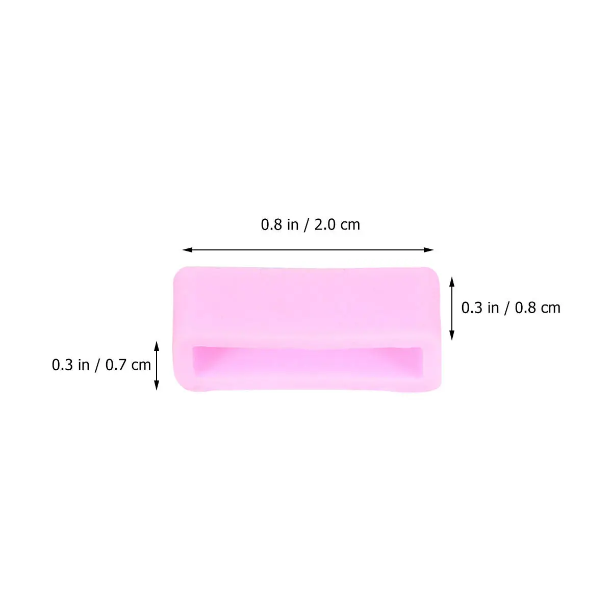 8Pcs High Grade Watchband Movable Rings Soft Comfortable Watch Strap Loops Easy Install Fade Resistant Watchband Ring 20Mm view 3