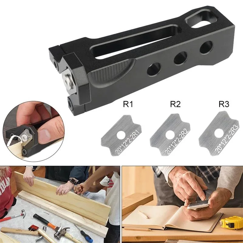 Auto Repair Woodworking Tools Edge Banding Arc Edge Trimmer Furniture Board Chamferer Scraper To Remove Burrs