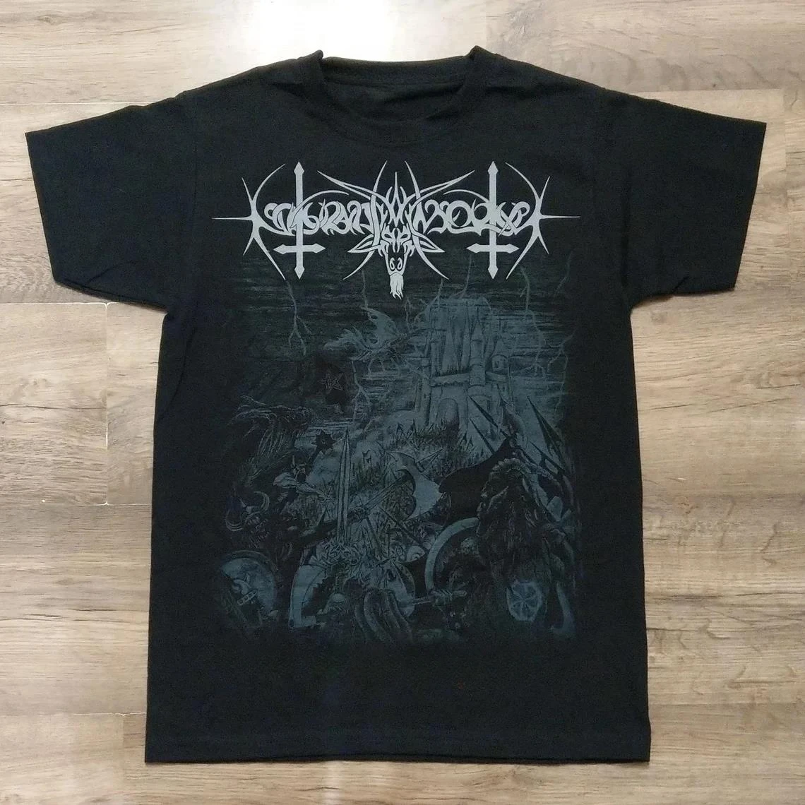 New Arrival fashion heavyweight Hot Sale vintage Summer streetwea NOKTURNAL MORTUM - To The Gates Of Blasphemous Fire t shirt