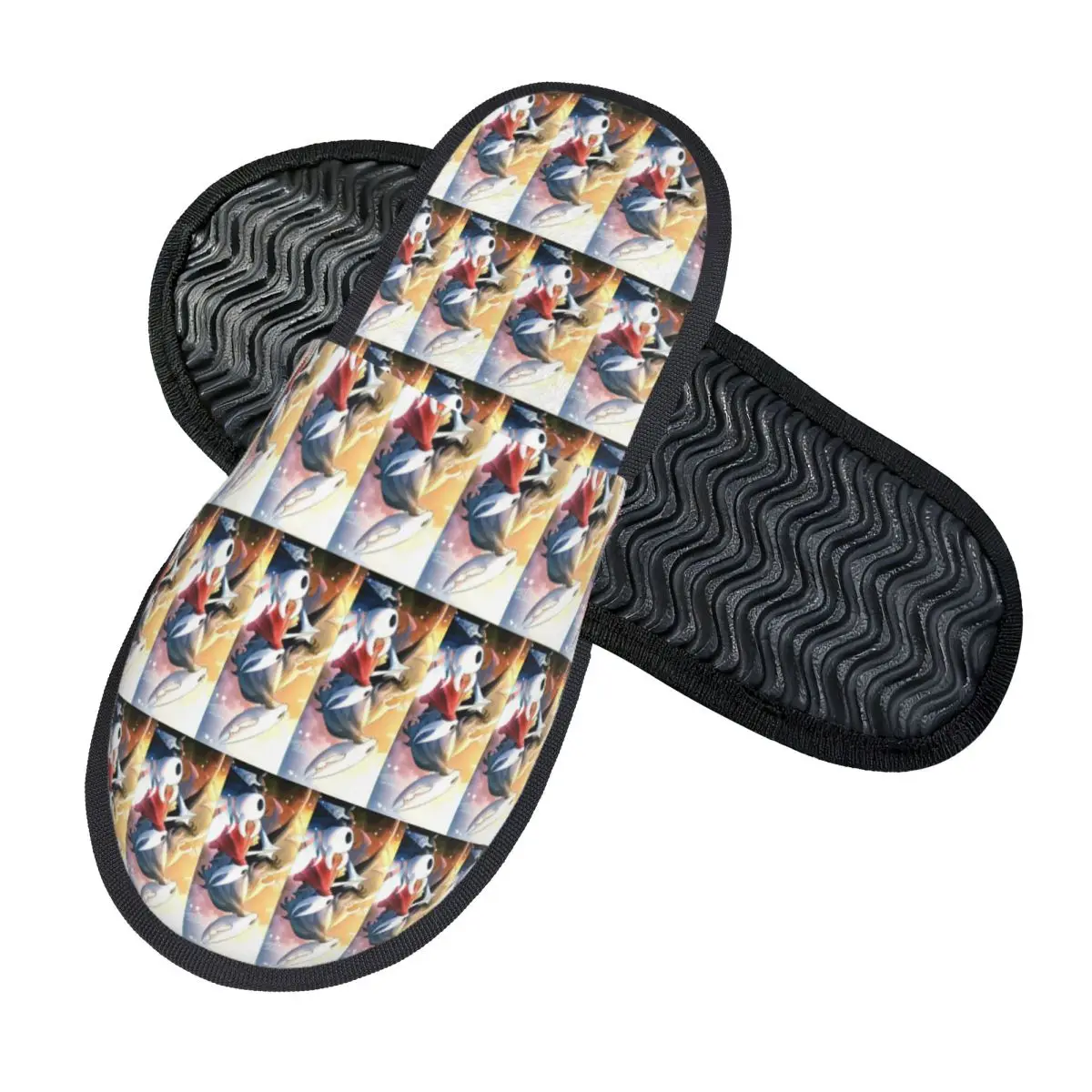 Custom Ghost Hollow Knight Game Slippers Memory Foam Warm Soft Women House Slipper Indoor Fluffy Shoes