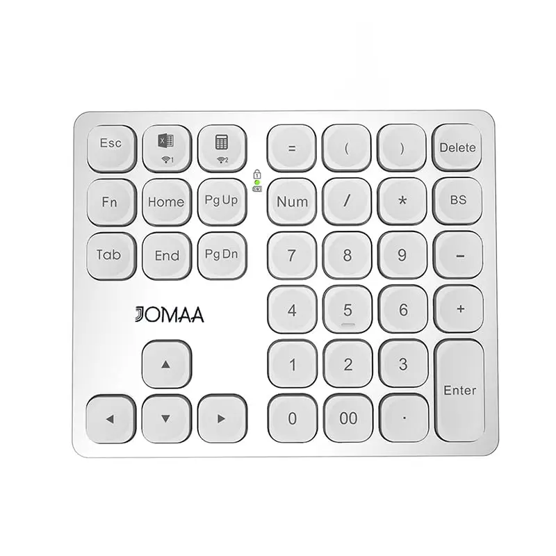 

Портативная двойная беспроводная цифровая клавиатура Bluetooth с бесшумными клавишами, перезаряжаемая 36-клавишная цифровая клавиатура для ПК/ноутбука/планшета