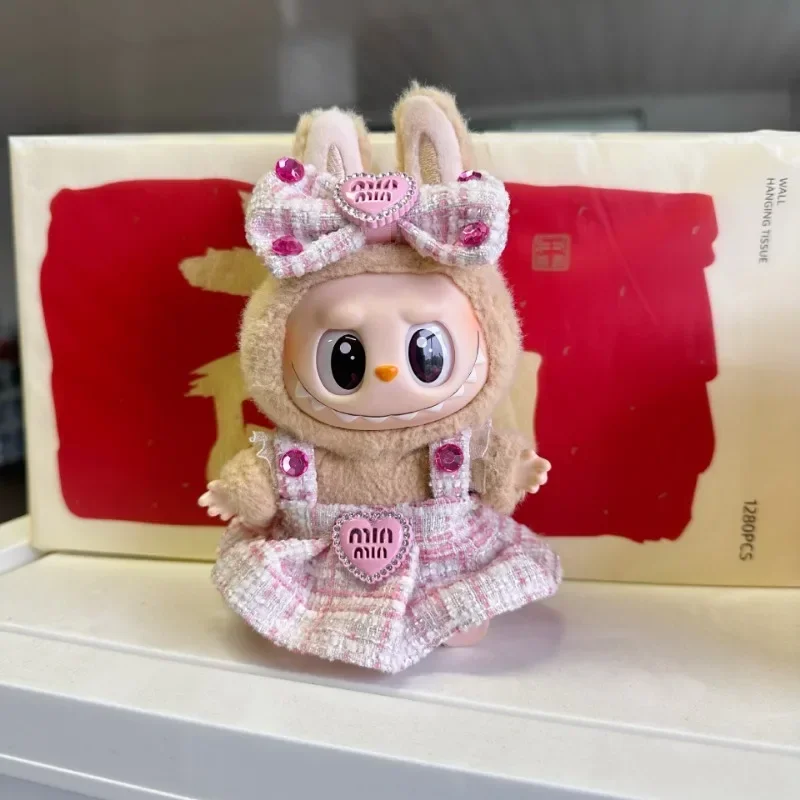 Мини-плюшевая кукла 17 см, аксессуары для одежды для Кореи, костюм Kpop Exo Labubu Idol, одежда в подарок, только одежда и без кукол