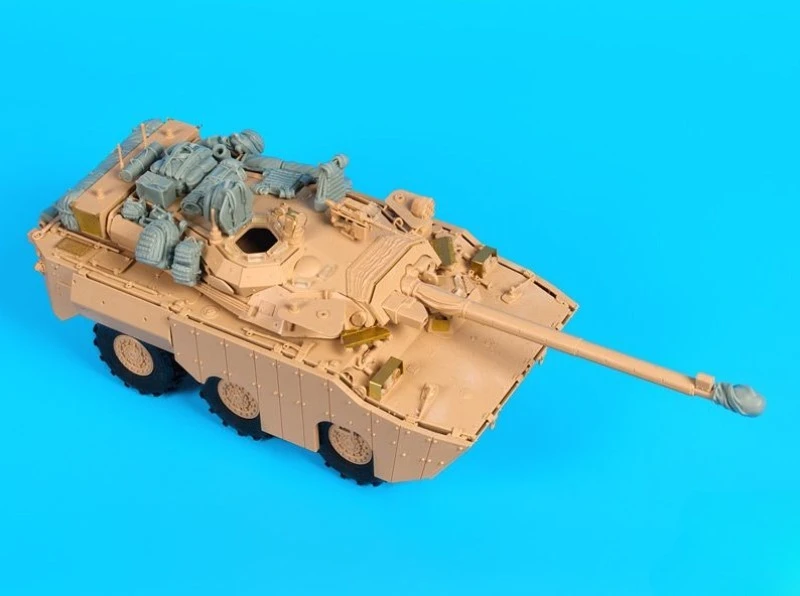 1/35 Scale Die-Cast Resin Model Assembled Kit AMX 10RCR Separ Accessories Set (No Tank) Unassembled and Unpainted