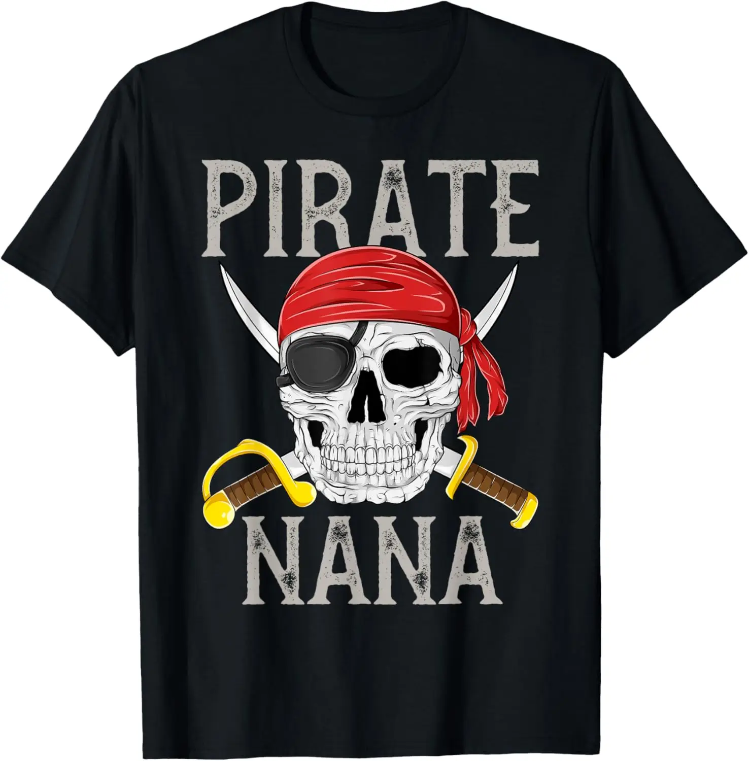 Maglietta Pirata Nana Jolly Roger Bandiera Teschio Famiglia Pirati