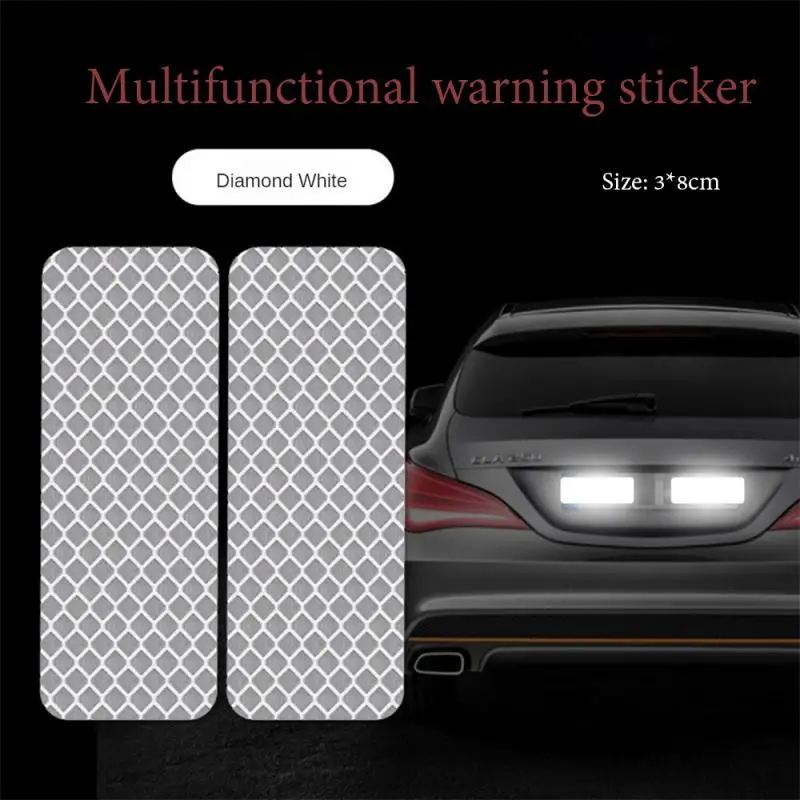 Car Bumper Reflective Stickers Reflective Warning Strip Secure Reflector Stickers Decals