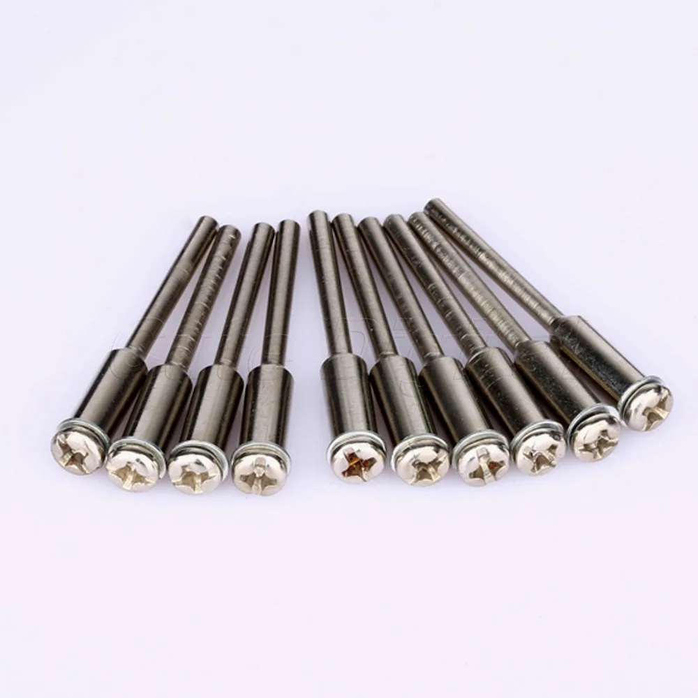 10Pcs Cut-Off Wheel Holder Polishing Mandrel 2.35mm Shank Cutting Disc Arbor Mandrel For Rotary Tool