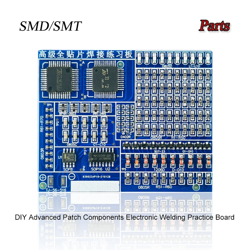 02 Patch Components Electronic Welding Practice Board Kit SMD/SMT DIY Soldering Skill Practice PCB Board Electronic Project Kits