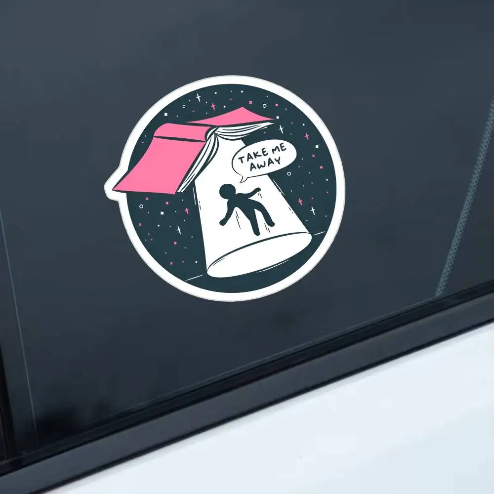Take Me Away Waterproof Stickers For Decorating Car Windows Motorcycles And Computers.