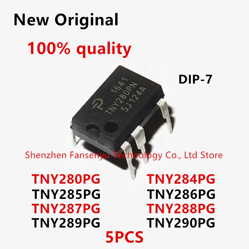 

(5piece)100% New TNY280PG TNY284PG TNY285PG TNY286PG TNY287PG TNY288PG TNY289PG TNY290PG DIP-7 Chipset