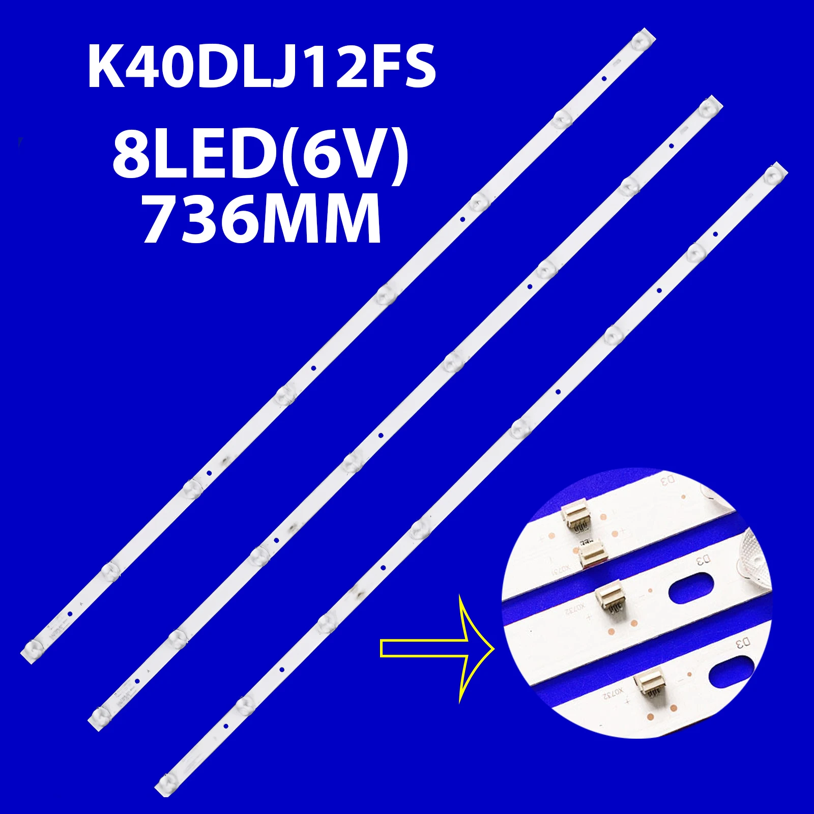 شريط إضاءة خلفي LED للأنظمة K40DLJ12F TD K40DLJ12FS K40DLJ12 FS NORDMENDE ND40S3100 J ND40S3100J