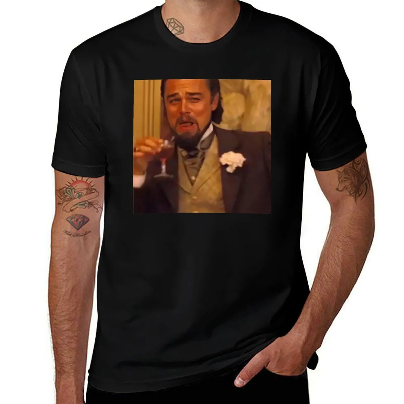 

Leonardo Dicrapio Laughing Meme T-Shirt boys animal print sweat graphic tee shirt tshirts personalised plus size men clothing