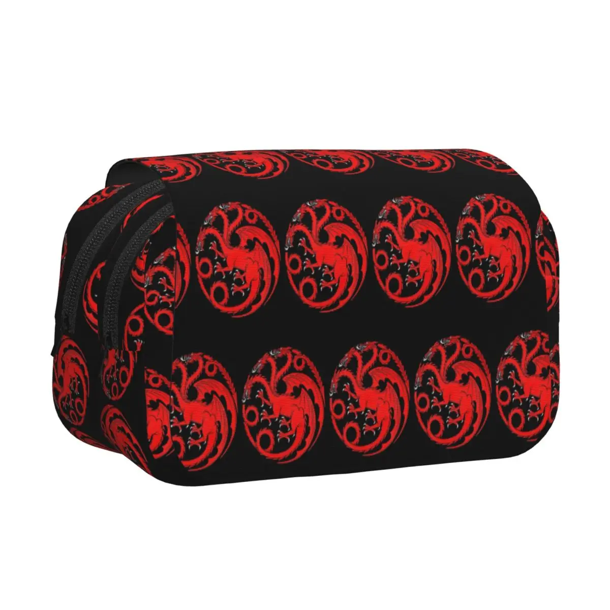 House Targaryen Pencil Case Pen Holder Hard Shell Leather Large Capacity Pen Box Pencil Bag for Kids Gifts