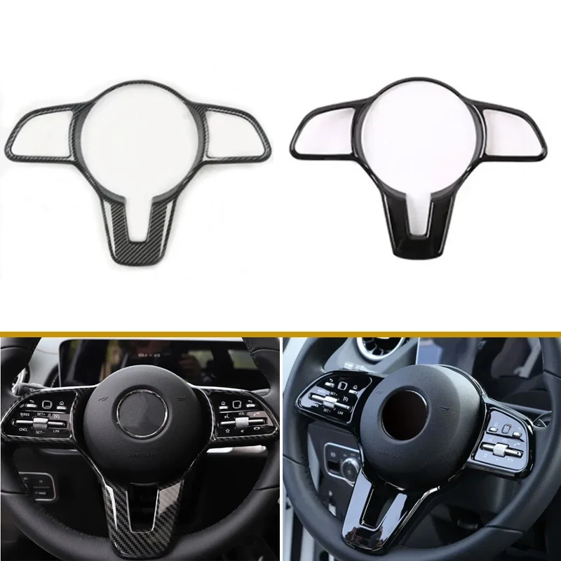 Car Steering Wheel Button Frame Cover Trim For Mercedes-Benz B-Class GLA/GLB/GLE/GLC GLB200 2020-2024 Accessories view 3