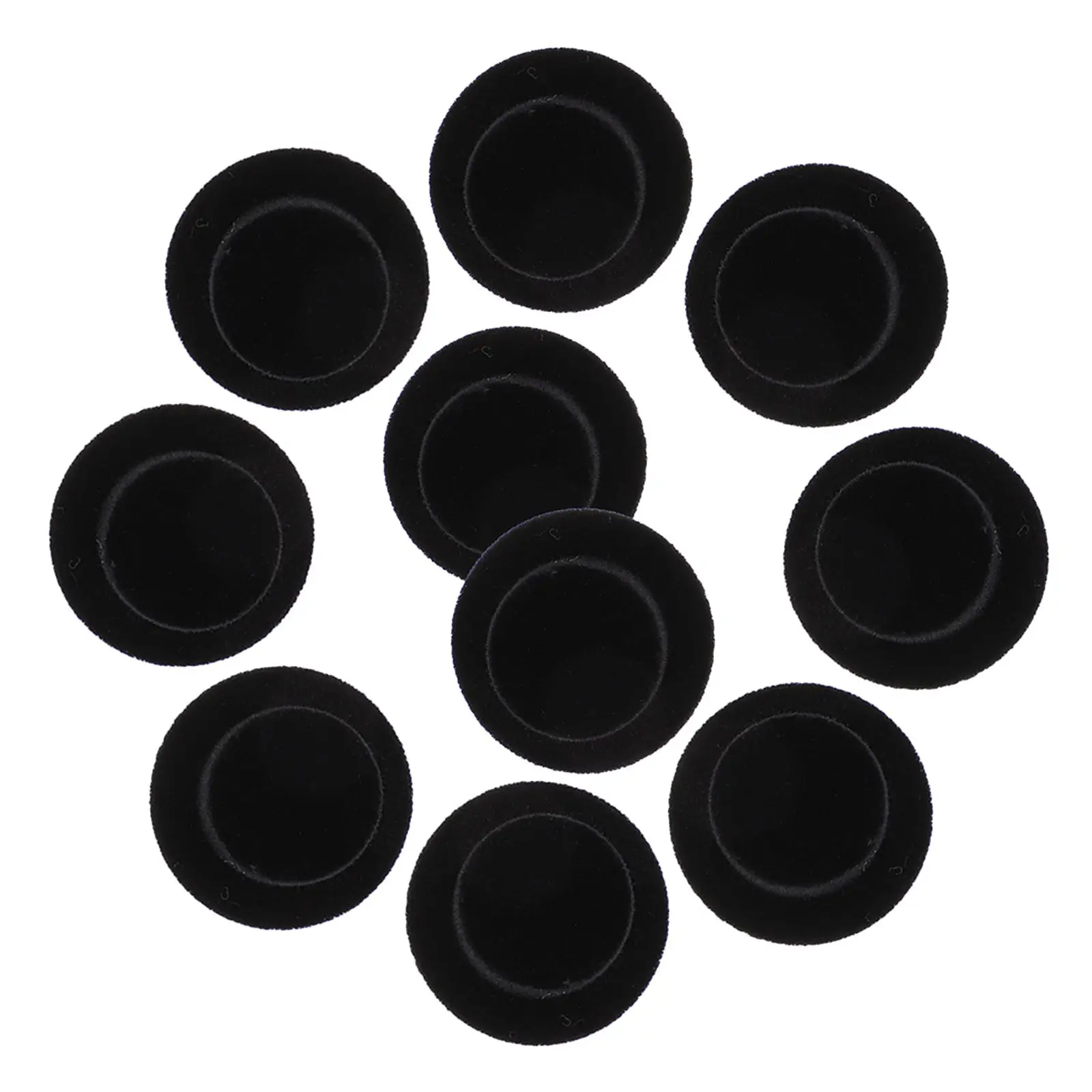 40 peças de chapéu de palhaço decorativo preto, decoração de Natal, boneco de neve, faça você mesmo, cone mini