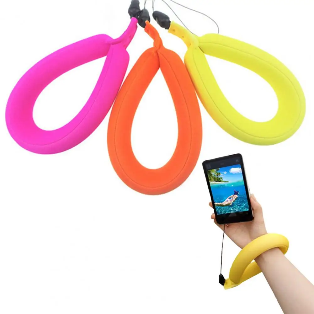 Floating Wrist Strap for Phone Colorful Foam Waterproof Camera Floating Circle Surfing Diving Swimming Anti-lost Floating Strap