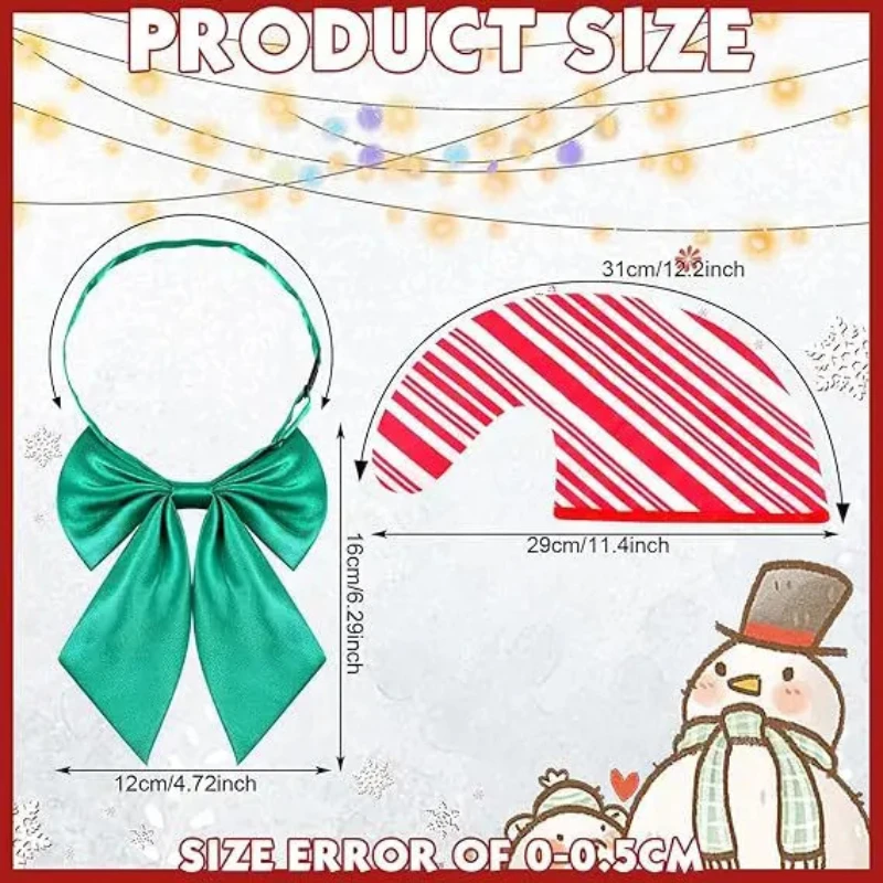 مضحك قصب الحلوى زي تأثيري مجموعة للرجال النساء الكبار عيد الميلاد عيد الميلاد كرنفال حفلة مرحلة الأداء الملابس #3