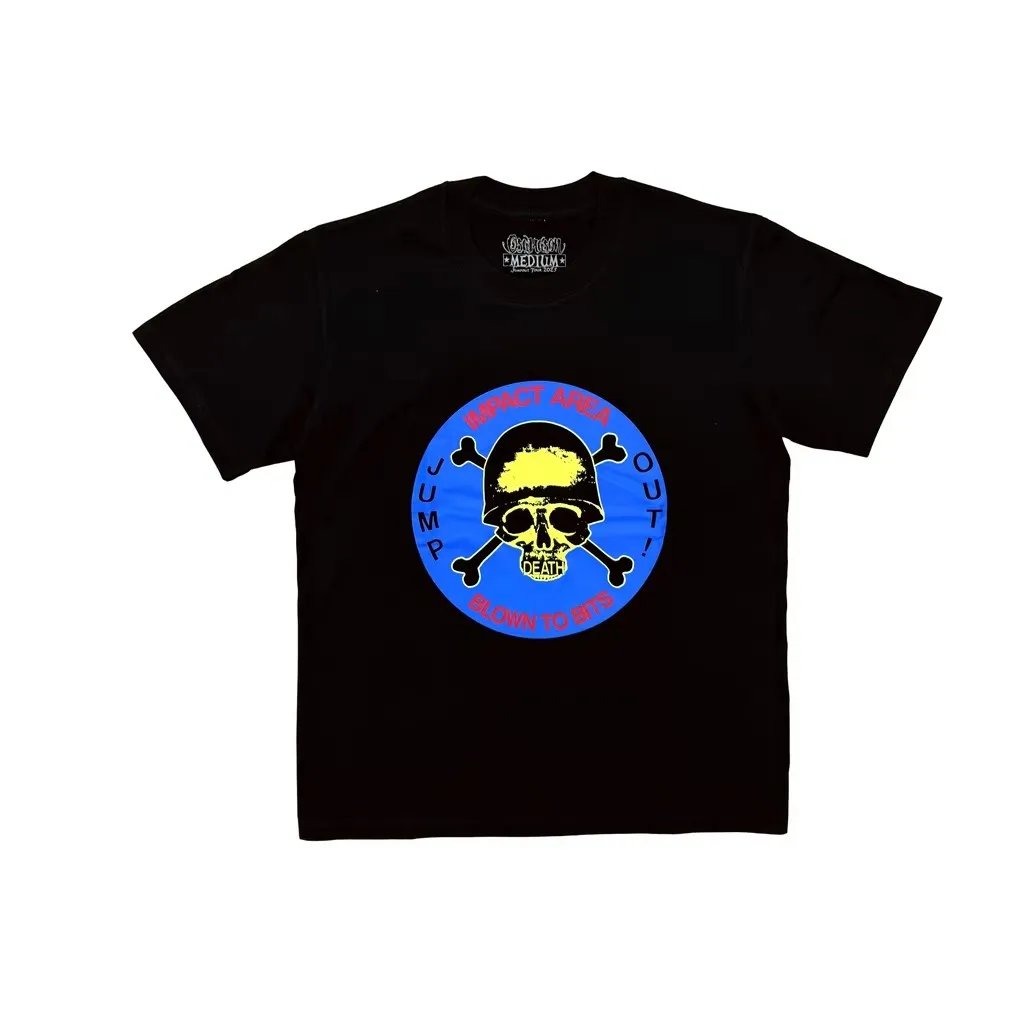 New Men Tour merch OSAMASON Black Skull Death T Shirts T-Shirt Hip Hop Skateboard Street Cotton T-Shirts Tee Top Opium E159