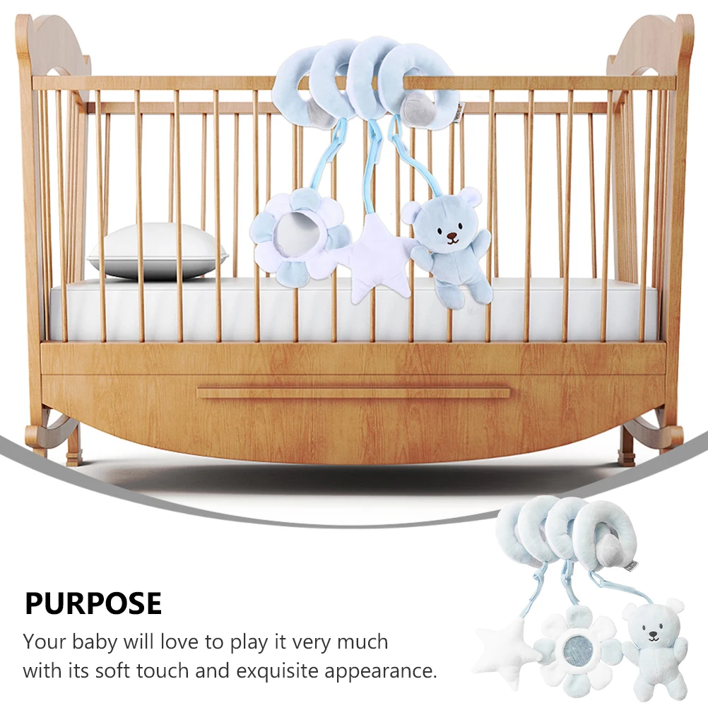 

Animal Ringing Stroller Bed The Bell Hanging Baby Blue Infant Crib