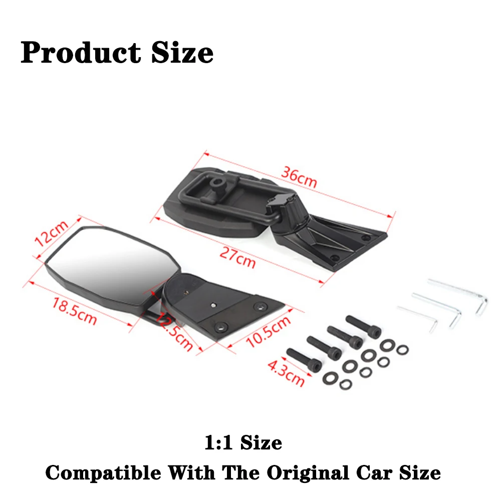 سيارة A-Pillor الرؤية الخلفية غطاء مرآة جانبية ل جيب رانجلر JK 2007 2008 2009 2010 2011 2012 2013 2014 2015 2016 2017 استبدال #2