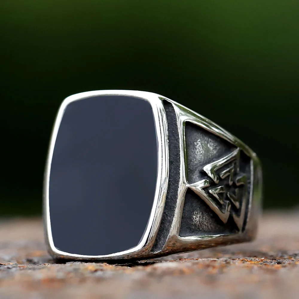 2023 NEW Men's 316L stainless steel rings Nordic VIKING Odin Yggdrasi Amulet fashion Jewelry Gifts free shipping