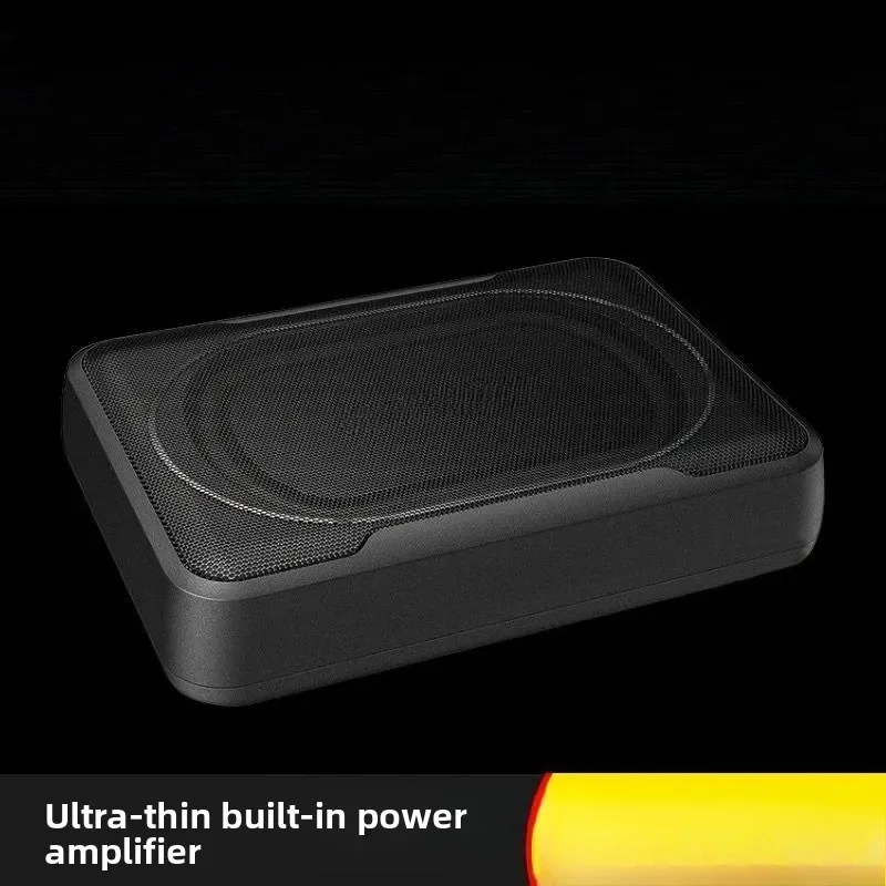 Durable Car Ultra-thin Subwoofer Car Audio Modified Speaker Gun Active Built-in Power Amplifier with Installation Cable