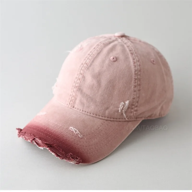 

New color-block gradient baseball cap unisex fashion personality trend versatile casual sunshade cap