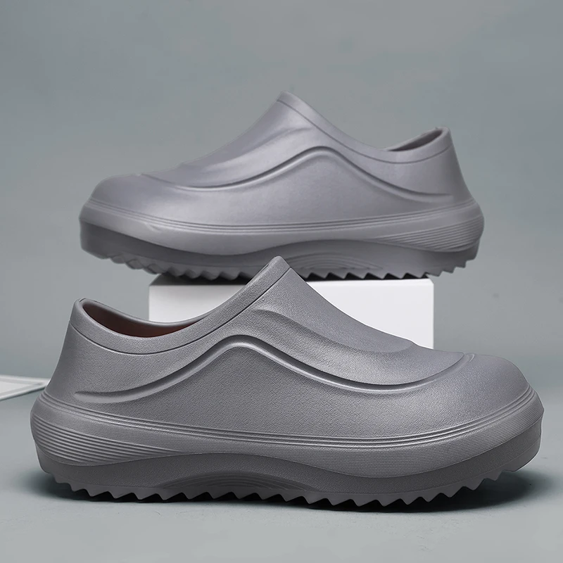 

Outdoor Waterproof Men's Shoes 2026 New Men EVA Chef Shoes Non-slip Oil-proof Men's Chef Work Shoes Fashion Casual Garden Shoes