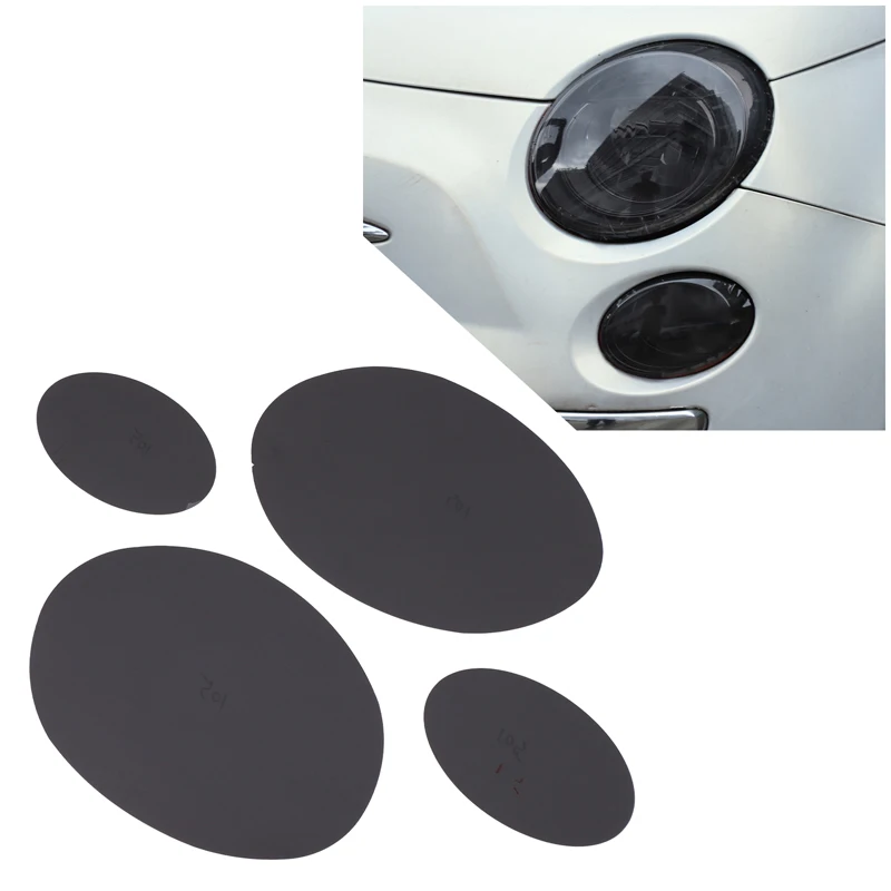 

PVC Car Front Rear Headlight Light Film Trim Sticker Protective For Fiat 2007-2015 2008 2009 2010 2011 2012 Auto Accessories