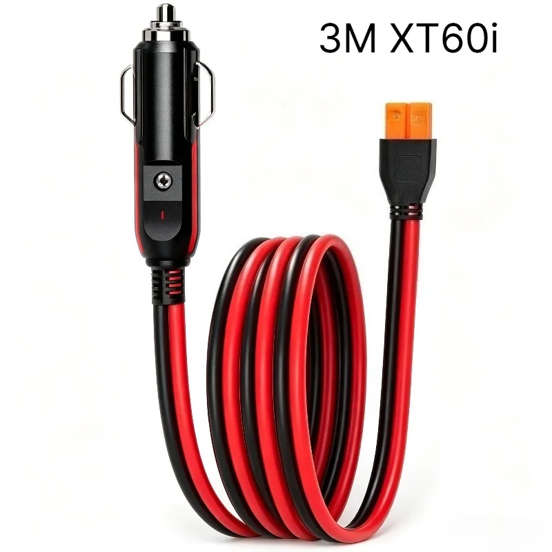 3 Meter 12AWG XT60i Molded Cigarette Lighter Charging Cord Compatible with EcoFlow RIVER & DELTA Series