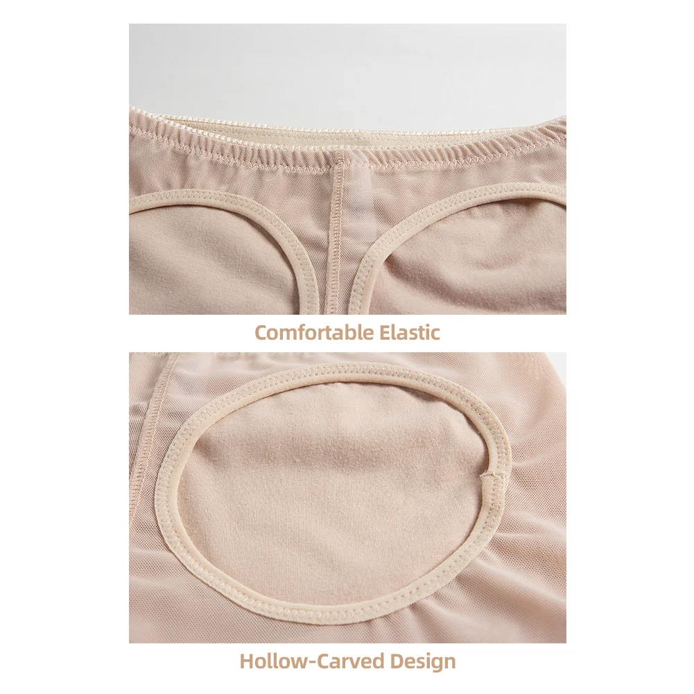 WEICHENS Women Butt Lifter Shapewear Body Shaper BoyShorts Sexy Buttock Open Push Up Briefs Control Panties Hip Lift Underwear