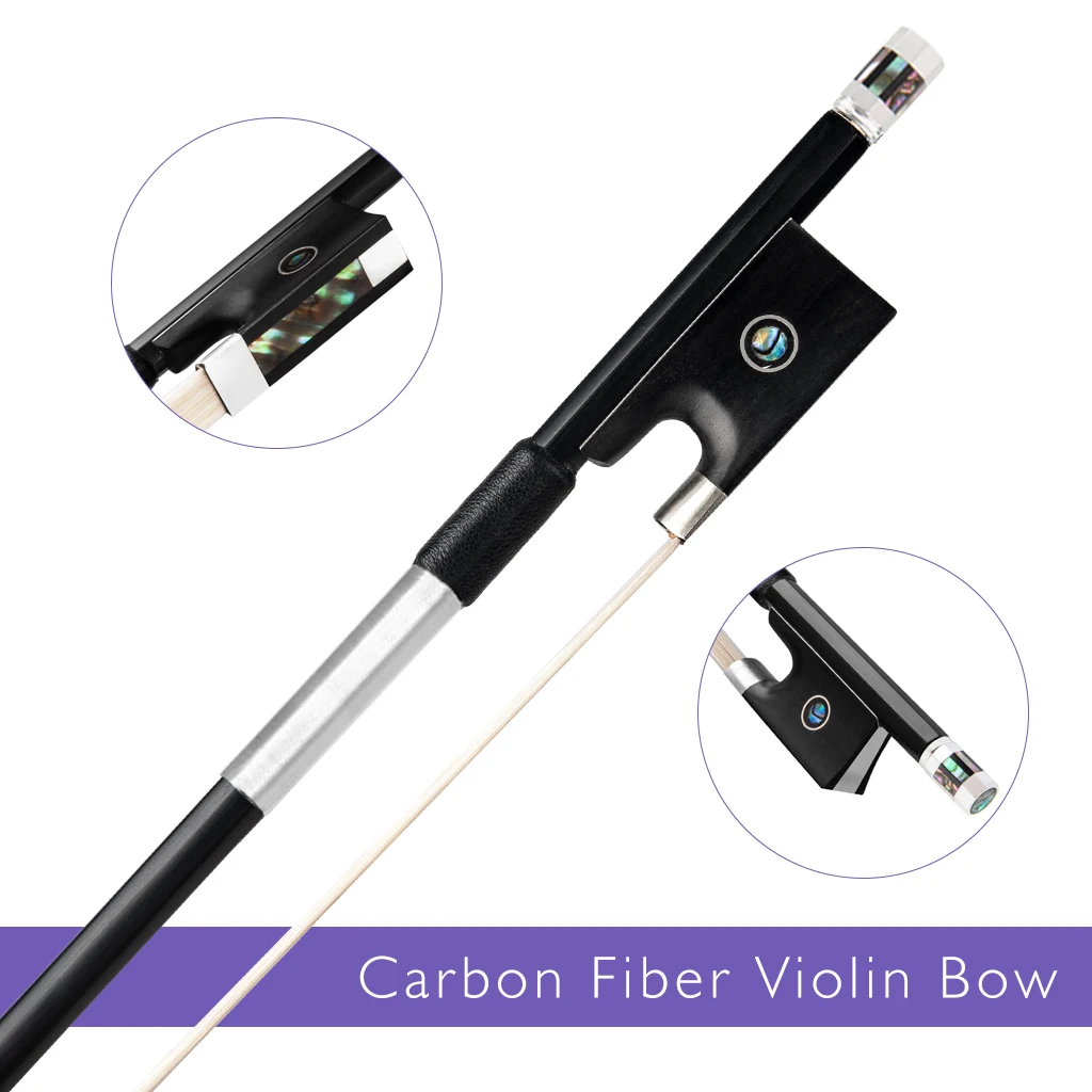 

Профессиональный смычок для скрипки 4/4 размера - ручная работа, искусное исполнение, превосходное звучание