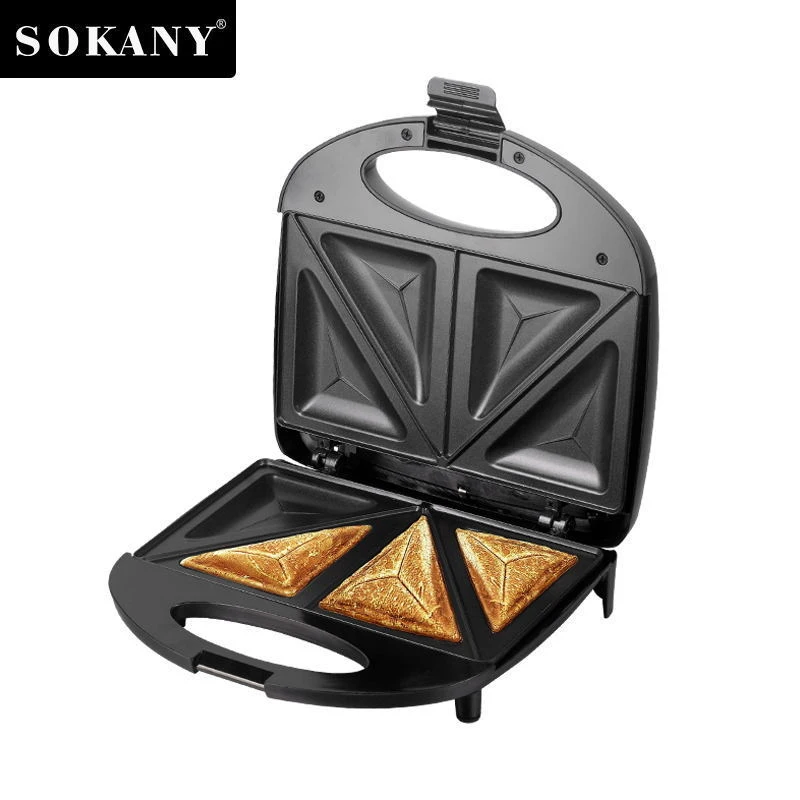 Multi-Plate Household Heated Baking Griddle Interchangeable Plates Toast Sandwich Waffle Steak Preparing Station