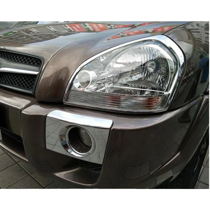 for Hyundai Tucson 2005 2006 2007- 2010 2012 fog lamp frame fog lamp cover fog lamp decoration for pajero sport accessories