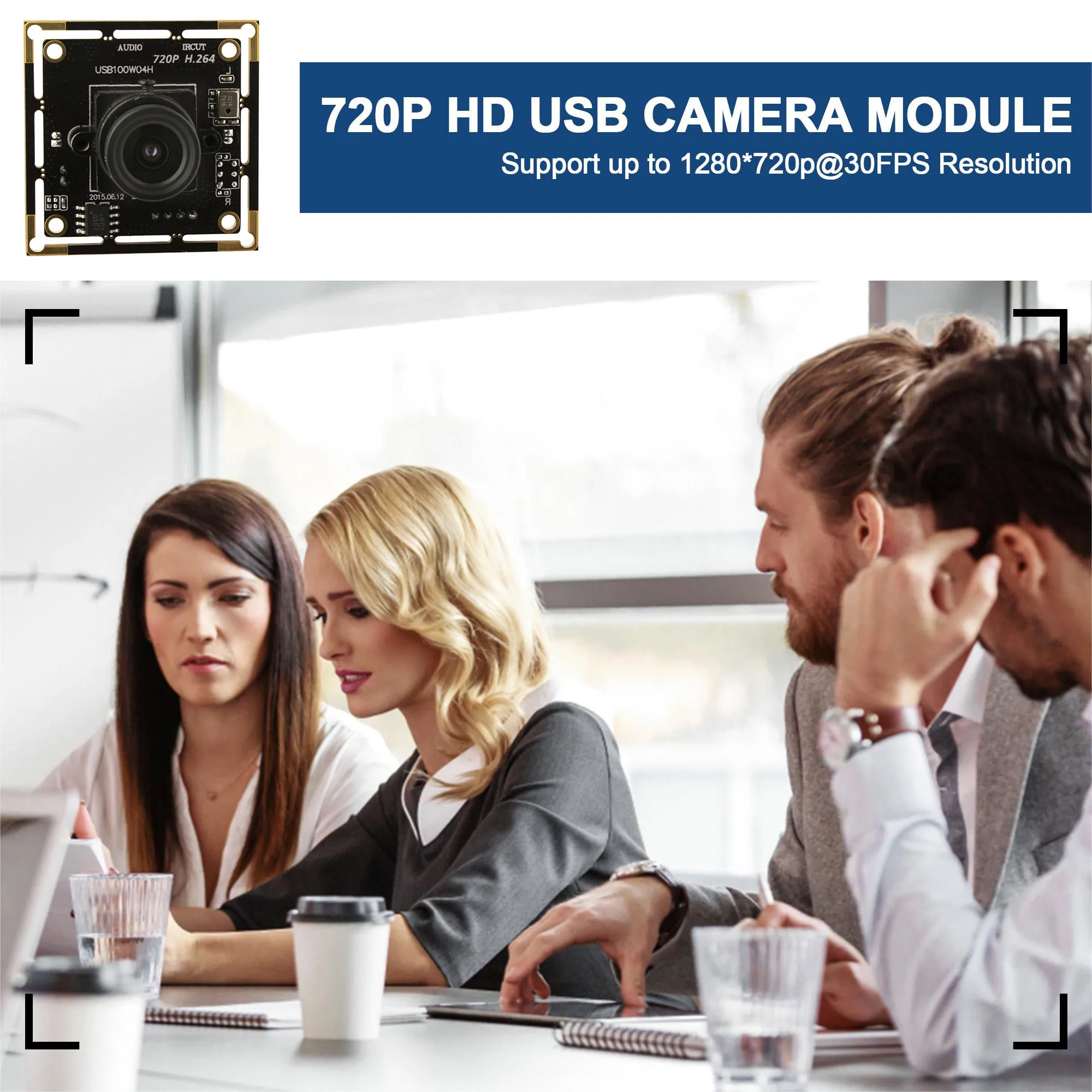 ELP HD 720P H.264 USB Camera Module with microphone free driver micro USB video camera for windows, Linux, android Mac OS
