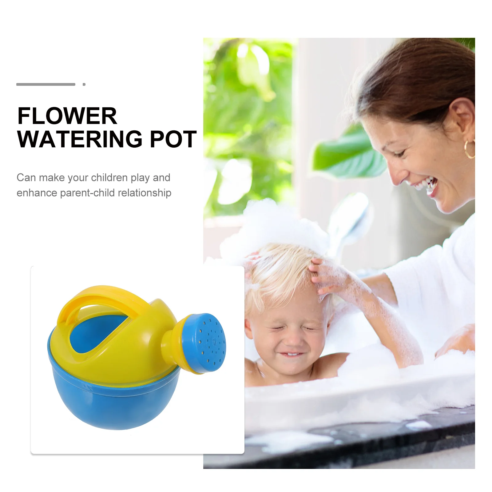 6 szt. Dziecięca konewka w kształcie kwiatka z tworzywa sztucznego do kąpieli, pod prysznic, do zabawy w podlewaniu dla dzieci, letnia konewka do zabawy w wodzie