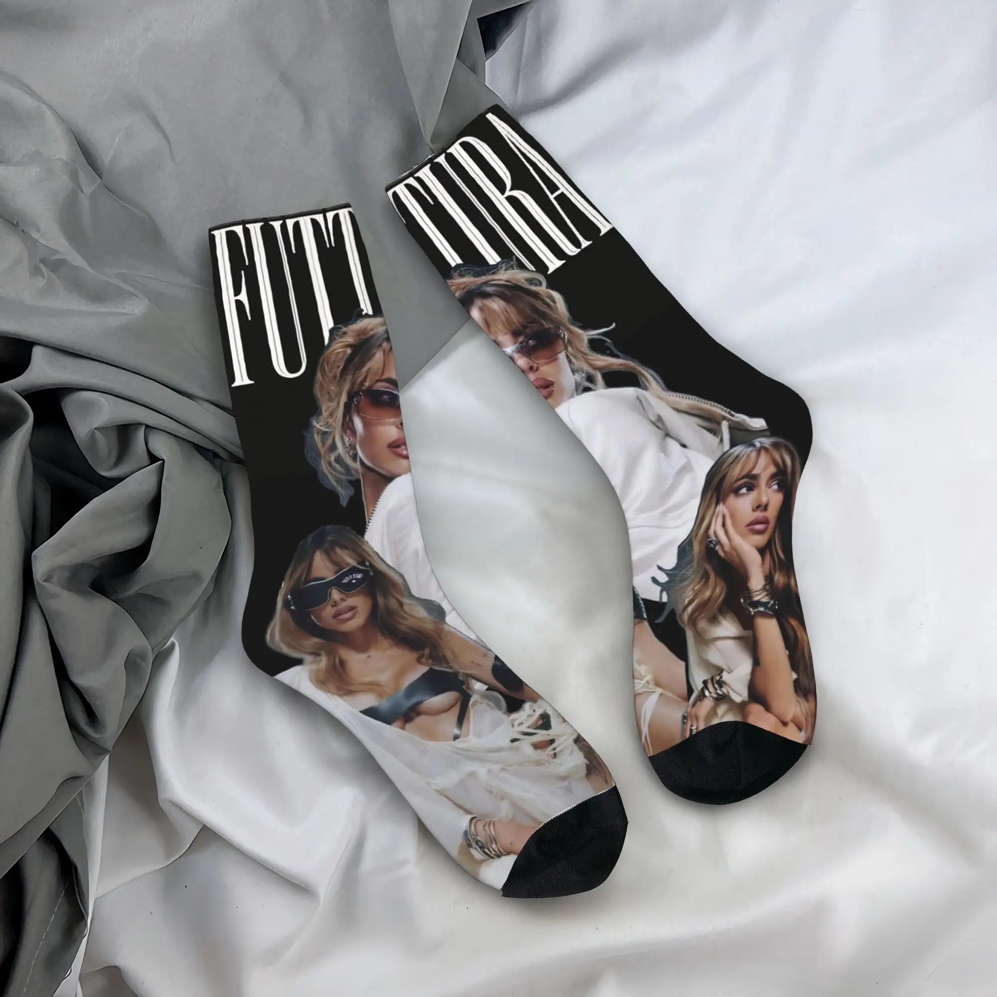 

TINI STOESSEL Futtura Tour Socks Fashion Stockings Winter Anti Skid Unisex Men Socks Soft Breathable Printed Outdoor Socks