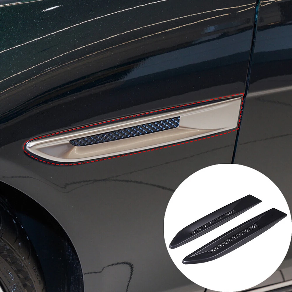 2 قطعة الجانب الخارجي الحاجز تنفيس الهواء منفذ الكسوة ل جاكوار Fpace XE XF X761 2016 إلى 2019 سنة البناء البلاستيكي #6