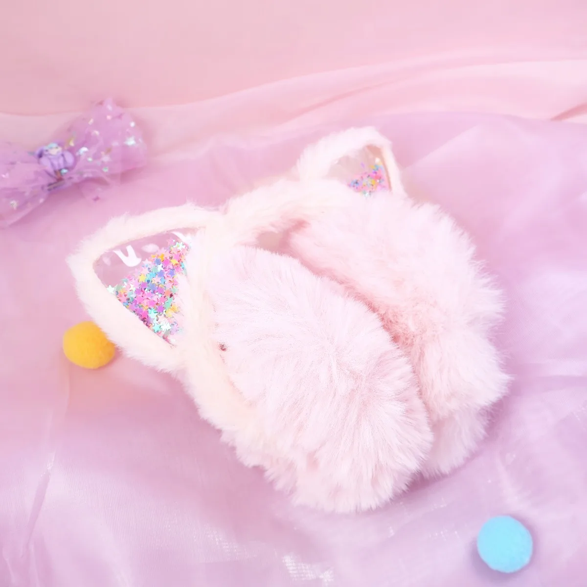 Fuzzy oorwarmers voor kinderen meisjes Winter gezellige warme oorbeschermers Koud weer oorwarmer accessoire