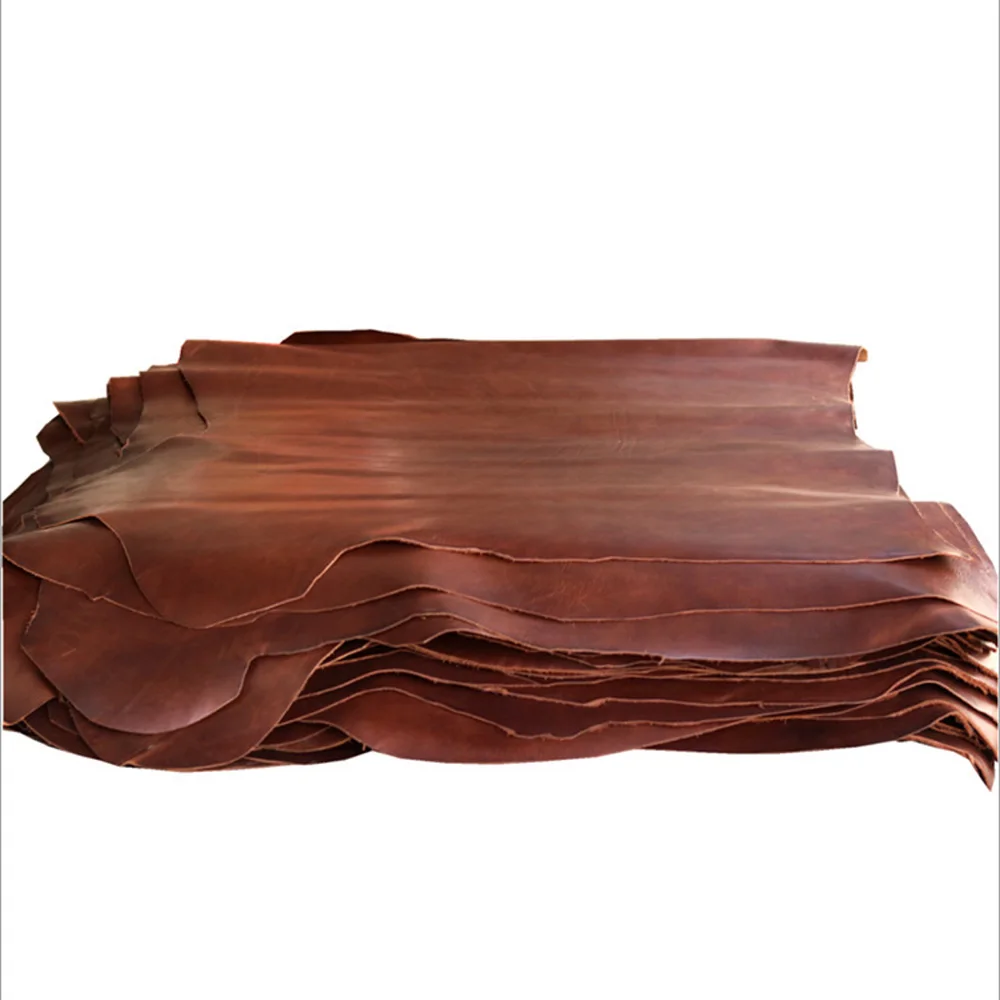 Oil Rich Vegetable Tanned Full Grain Genuine Soft Leather Craft Handcraft Material DIY Supply