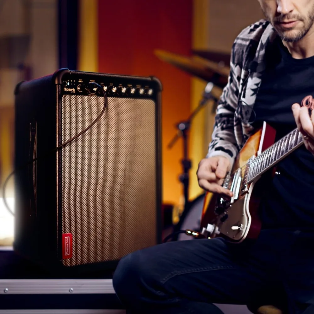 Spark Live Smart Guitar Amp, Multi-Channel PA System & Bluetooth Speaker All-in-One for Guitar,Bass, Vocals, Keyboards and More.