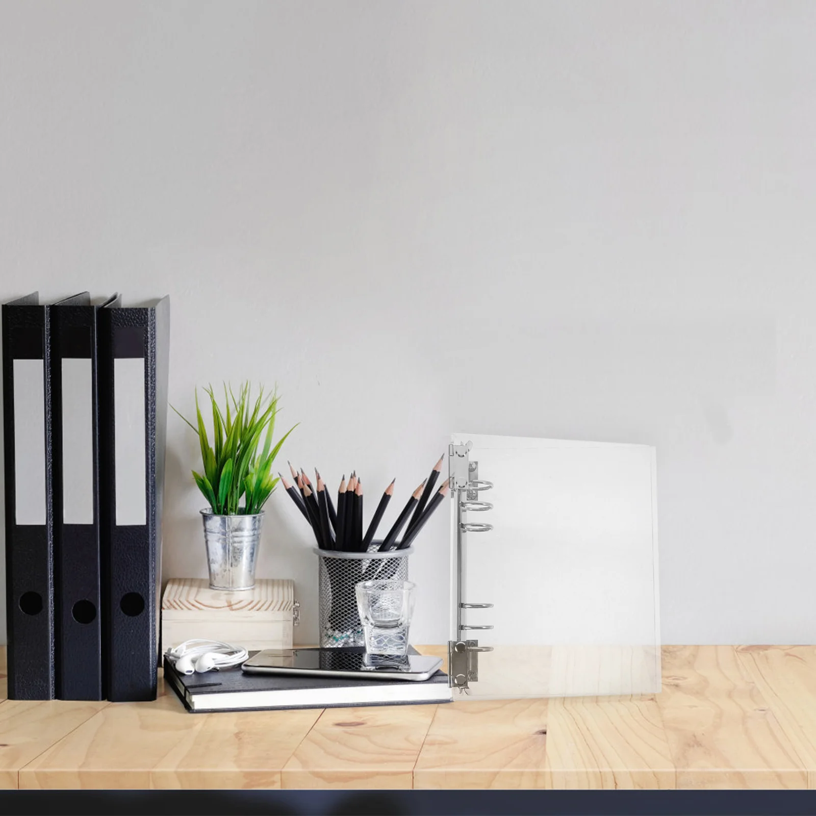 Spiral Notebook Loose-leaf Notebooks Aesthetic Binder Small Laptop Cover Acrylic