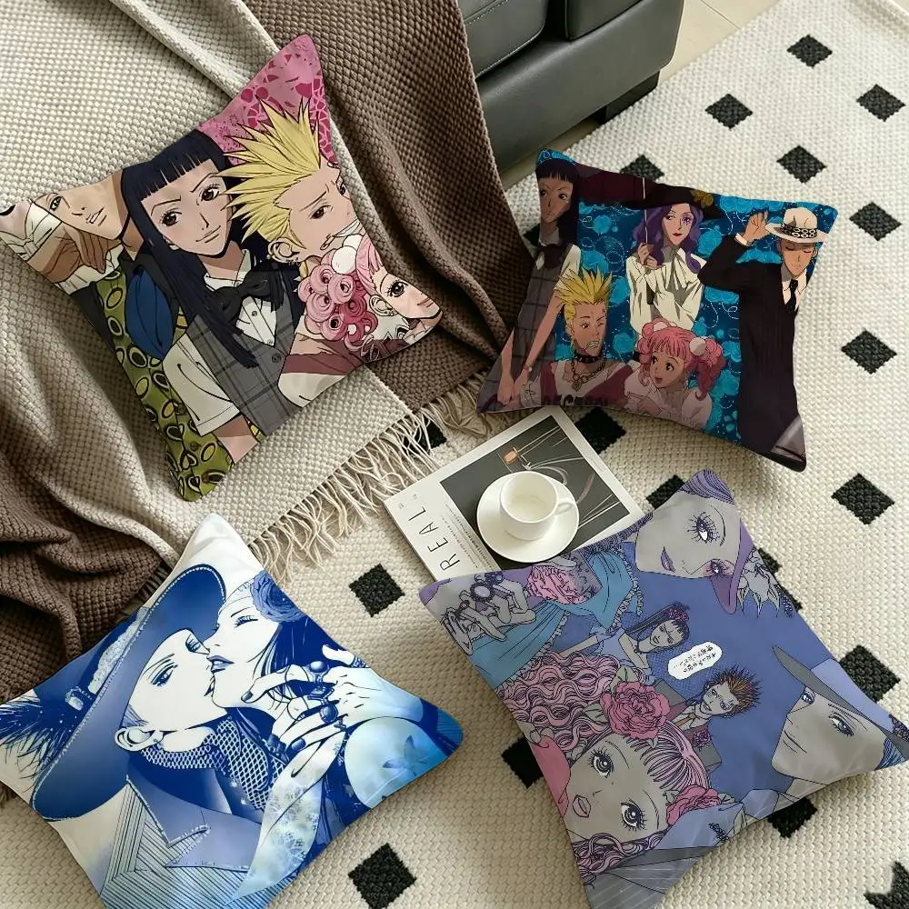 Anime Paradise Kiss Shoujo Manga Cushion Cover Car Throw Pillow Case For Sofa Car Christmas Gift 40x40cm 45x45cm