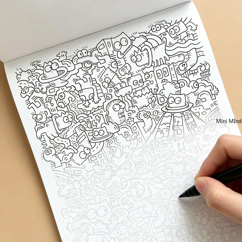A Beautiful Designed Graffiti Pattern Book for Copying and Coloring Decompression 24 Patterns Bring A Peaceful Spiritual Release image 6