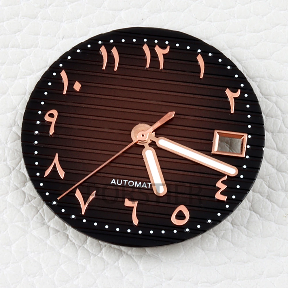 

NH35 29.8mm Watch Dial Face Green Luminous Arabic Numerals Dial for Nautilus NH35/NH36/NH38 Movement Watch Repair Accessories