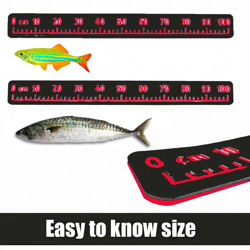 Regla EVA adhesiva para pesca – Medidor impermeable barco y kayak - imagen 3