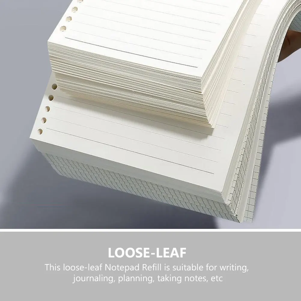 

Notebook Refill Loose Leaf Smooth Refill Paper For Planner Binder Notepad Replacement Inserts Lined Notepad Paper Office