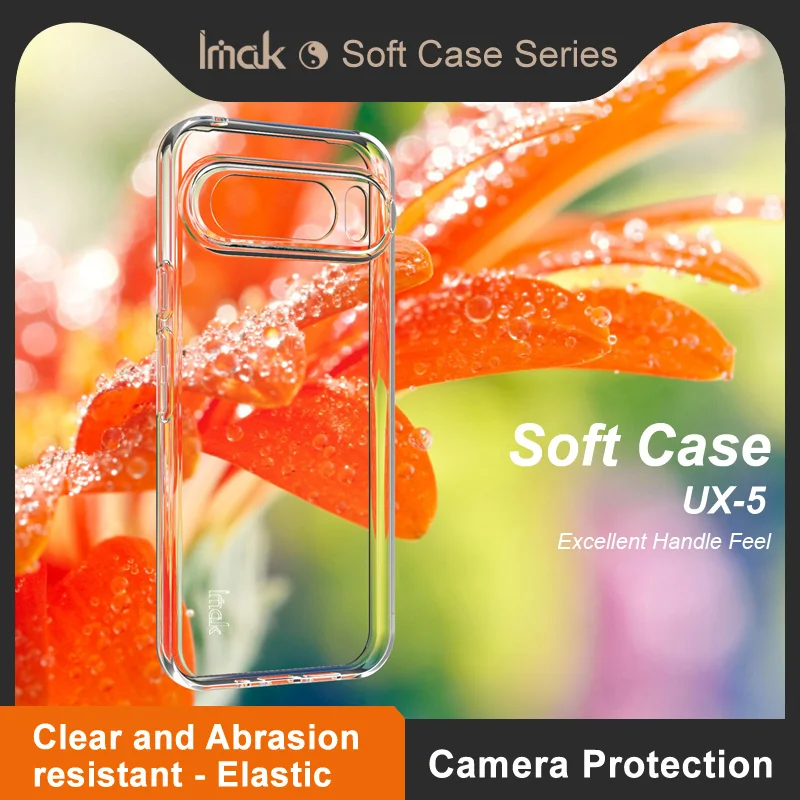 For Google Pixel 9 Pro XL Case IMAK Ultra Thin Soft Clear Back Cover Phone Cases For Google Pixel 9 Pro XL Coque funda чехол
