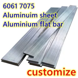 1.5mm 2mm Aluminum Flat Bar 6061 AL Sheet DIY Material Model Parts Car Frame Metal for Industry Construction customize