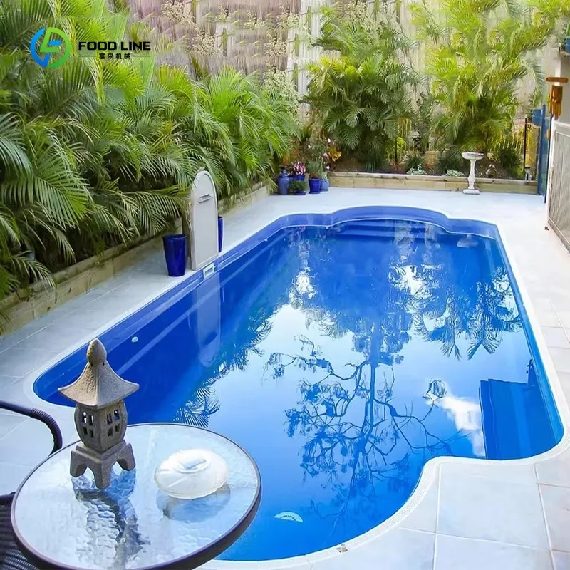 8M Fiberglass Inground Family Swimming Pool Shell Outdoor Large for Residential Commercial Custom